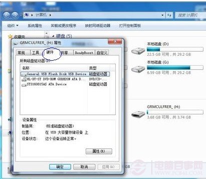 点击查看大图 可移动磁盘属性查看_绿色资源网