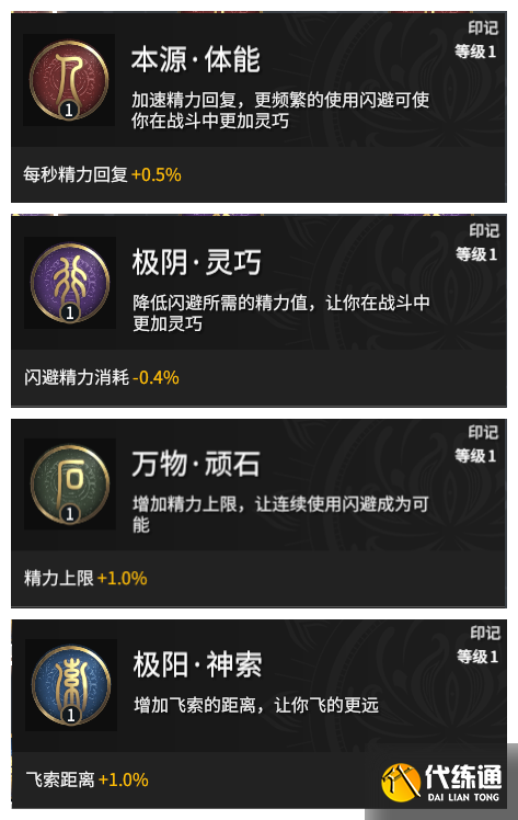 《永劫无间》迦南天赋印记搭配攻略 《永劫无间》迦南天赋印记搭配攻略