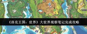 洛克王国世界观察笔记任务怎么做